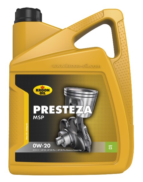 Моторна олива Presteza MSP 0W-20, 5 л.