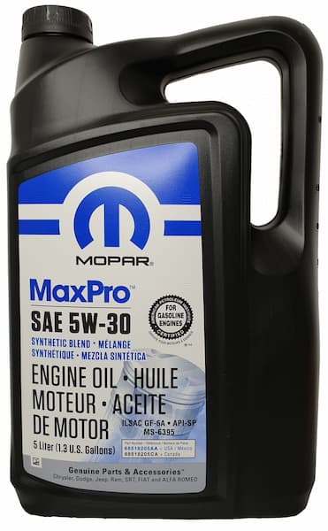 Моторна олива Mopar MaxPro 5W-30, 5 л.