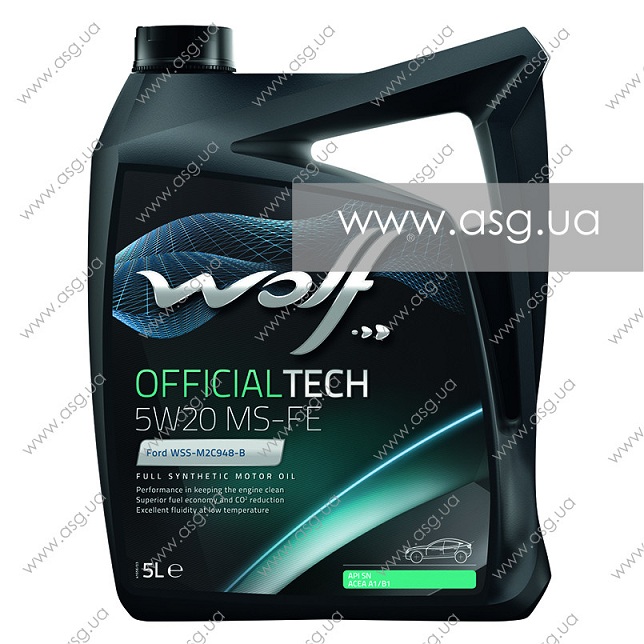 Моторна олива Officialtech 5W-20 MS-FE, 5 л.