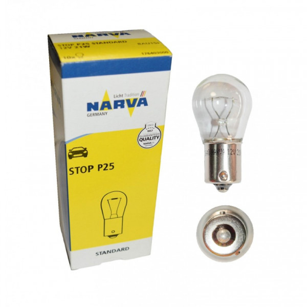 Лампа розжарювання P21W 12V 21W BAU15S STOP P25