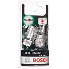 Лампа світлодіодна комплект W21/5W RED 12V 2.5W LED Retrofit