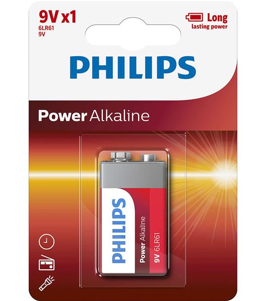 Батарейка прямокутна  Крона 6LR61 POWER ALKALINE 9V