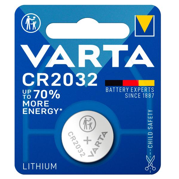 Батарейка кнопкова CR2032 LITHIUM, 3V