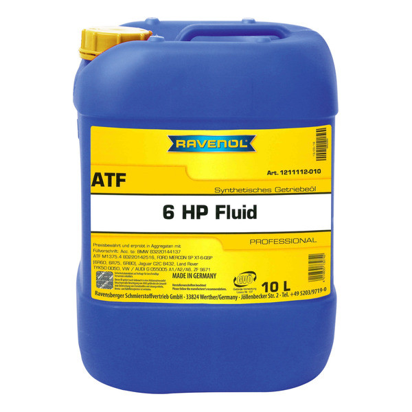 Трансмісійна олива ATF 6HP Fluid, 10 л.