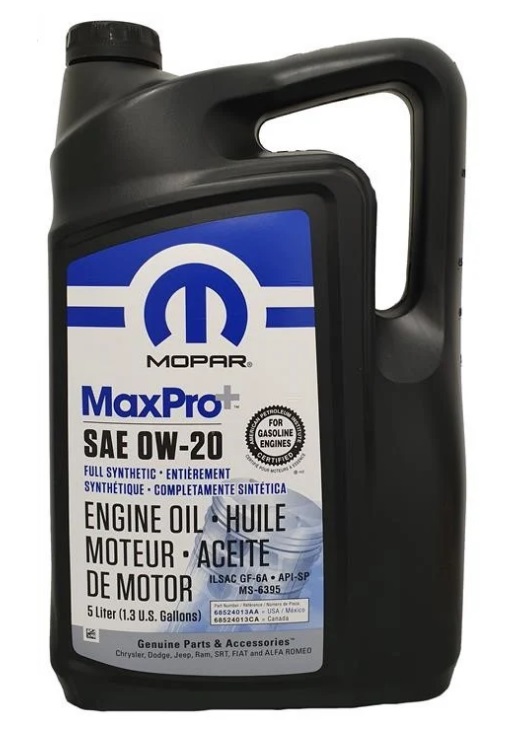 Моторна олива Mopar MaxPro+ 0W-20, 5 л.