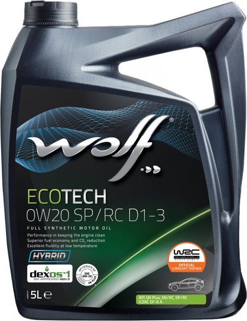 Моторна олива Ecotech 0W-20 SP/RC D1-3, 5 л.