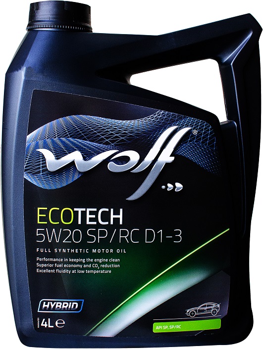 Моторна олива Ecotech 5W-20 SP/RC D1-3, 4 л.