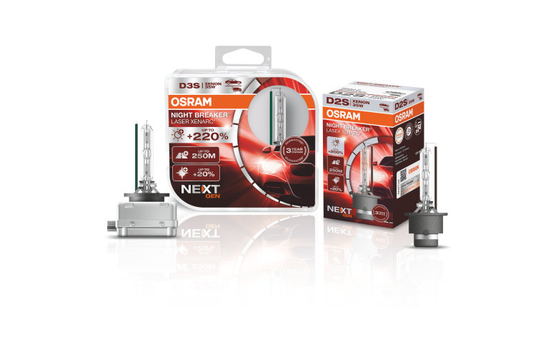 Лампа ксеноновая комплект D1S 85V 35W XENARC® NIGHT BREAKER® LASER (NEXT GEN) +220%