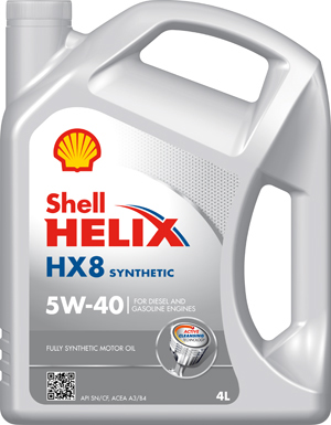 Моторна олива Helix HX8 Synthetic 5W-40, 4 л.