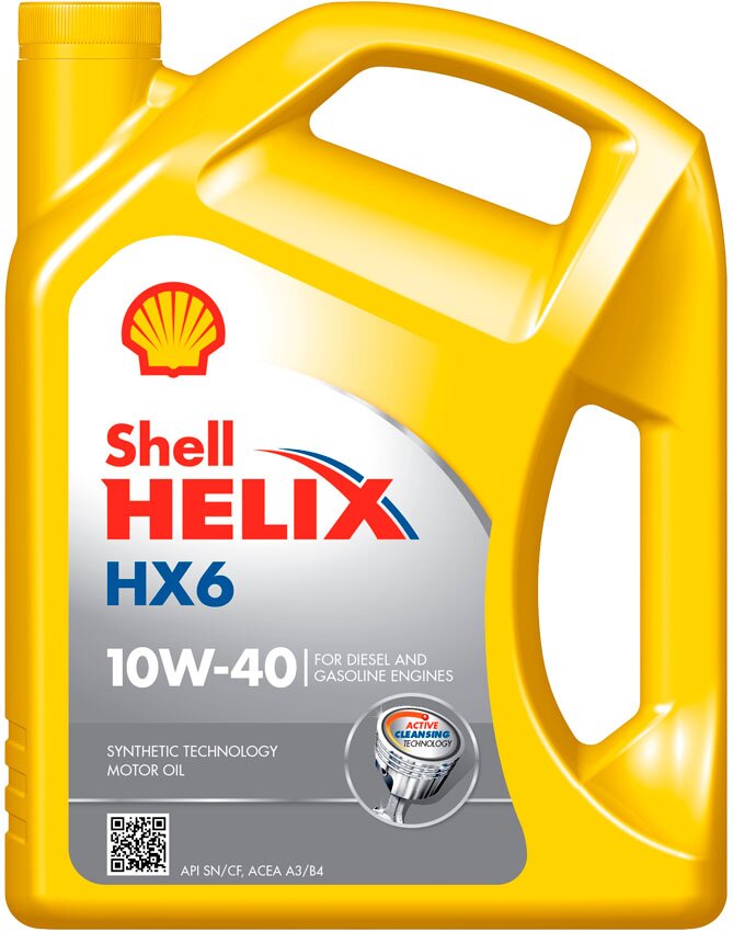 Моторна олива Helix HX6 10W-40, 4 л.