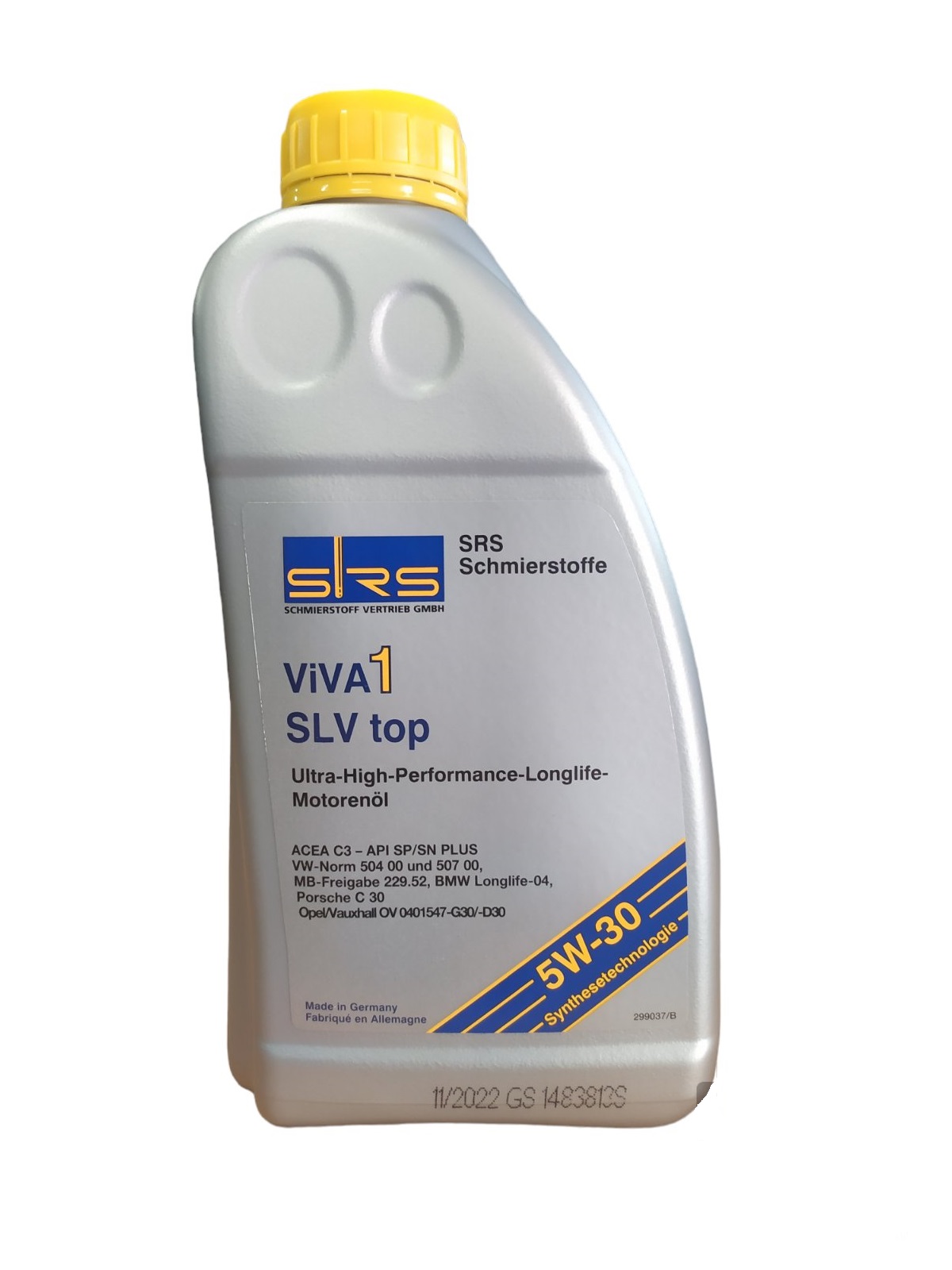 Моторна олива ViVA1 SLV top 5W-30, 1 л.