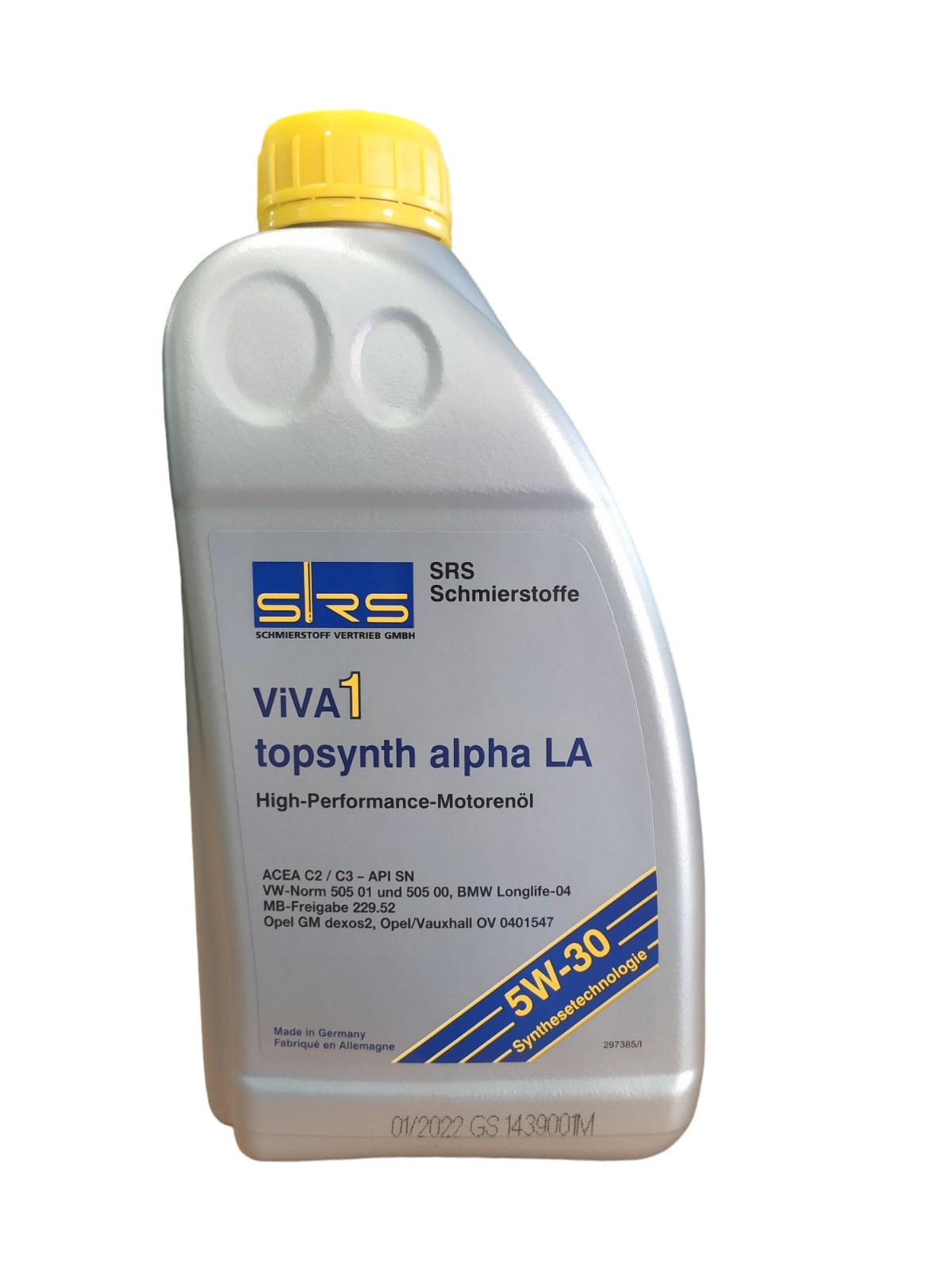 Моторна олива ViVA1 topsynth alpha LA 5W-30, 1 л.