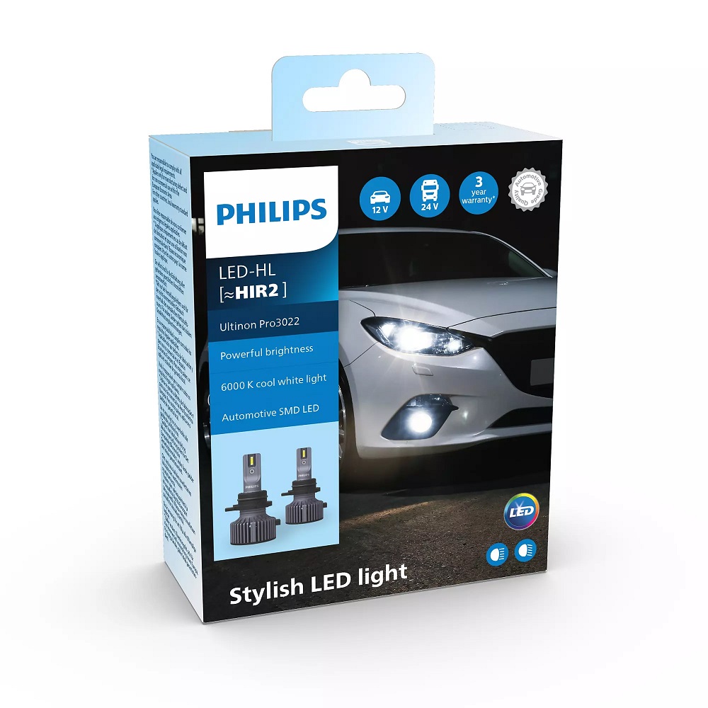 Лампа світлодіодна комплект HIR2 12/24V 20W 6000K Ultinon Pro3022