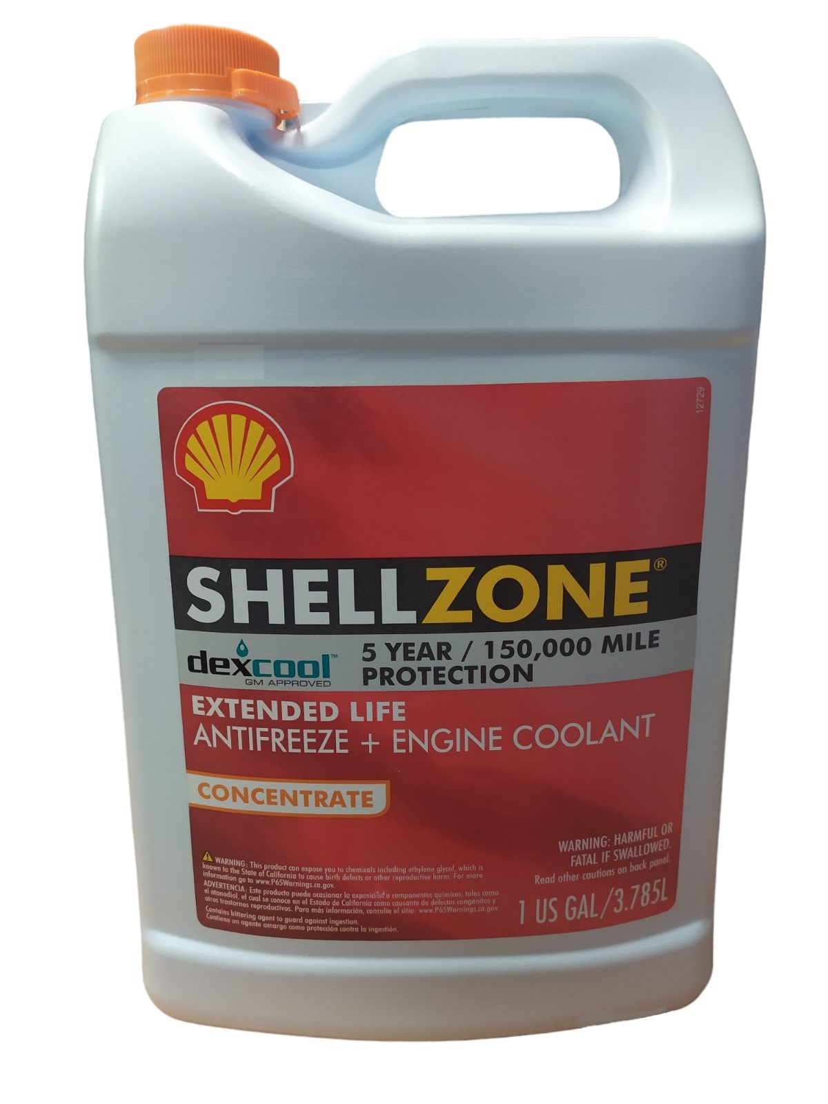 Антифриз концентрат Shell Zone Dexcool червоний, 3.78 л.