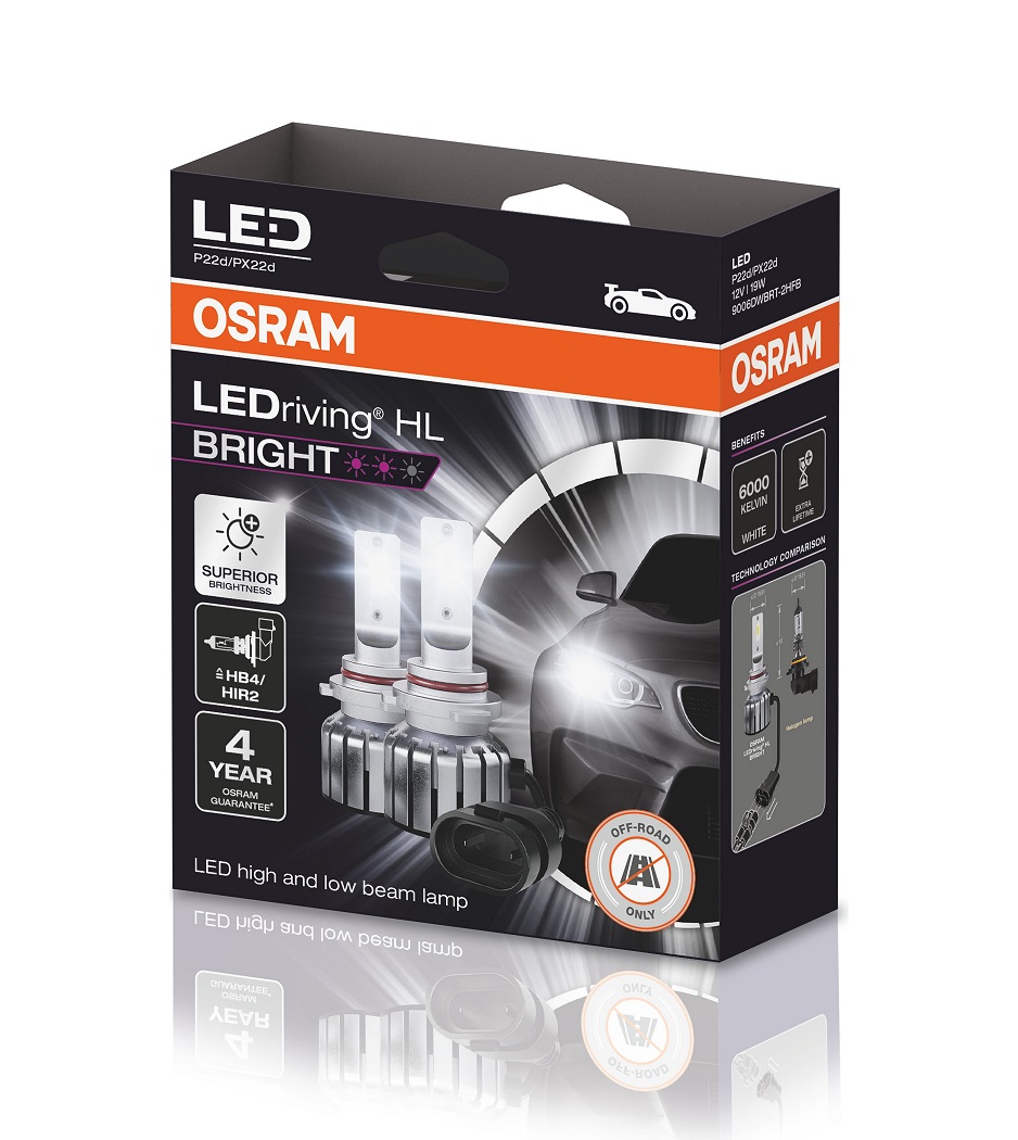 Лампа світлодіодна комплект HB4/HIR2 12V 19W 6000K LEDRIVING® HL BRIGHT