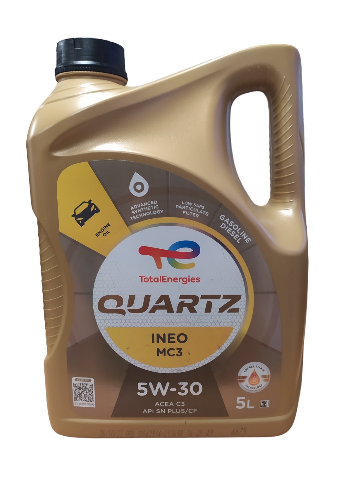 Моторна олива Quartz Ineo MC3 5W-30, 5 л.