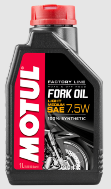 Олива для мото амортизаторів Fork Oil Light/Medium Factory Line 7,5W, 1 л.