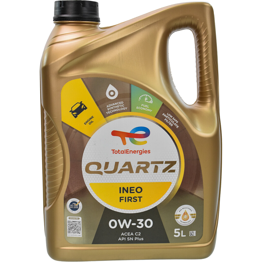 Моторна олива Quartz Ineo First 0W-30, 5 л.