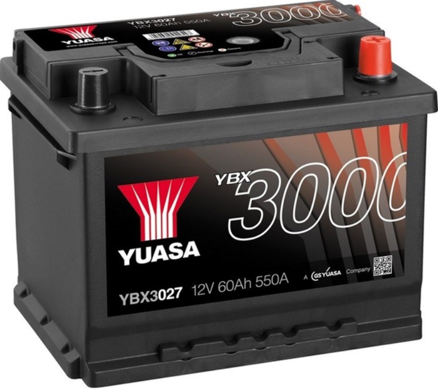 Батарея акумуляторна YBX 3000 12V 60AH 550А(EN) R+ Європа