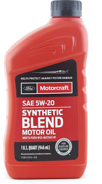 Моторна олива Motorcraft Synthetic Blend 5W-20, 0,946 л.