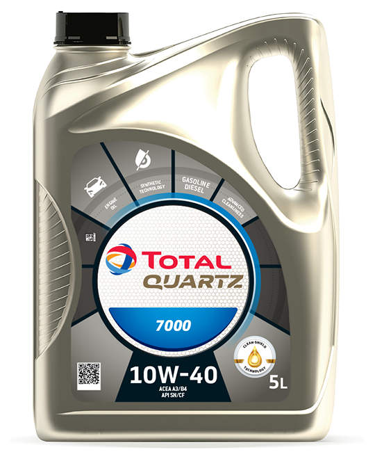 Моторна олива Quartz 7000 10W-40, 5 л.